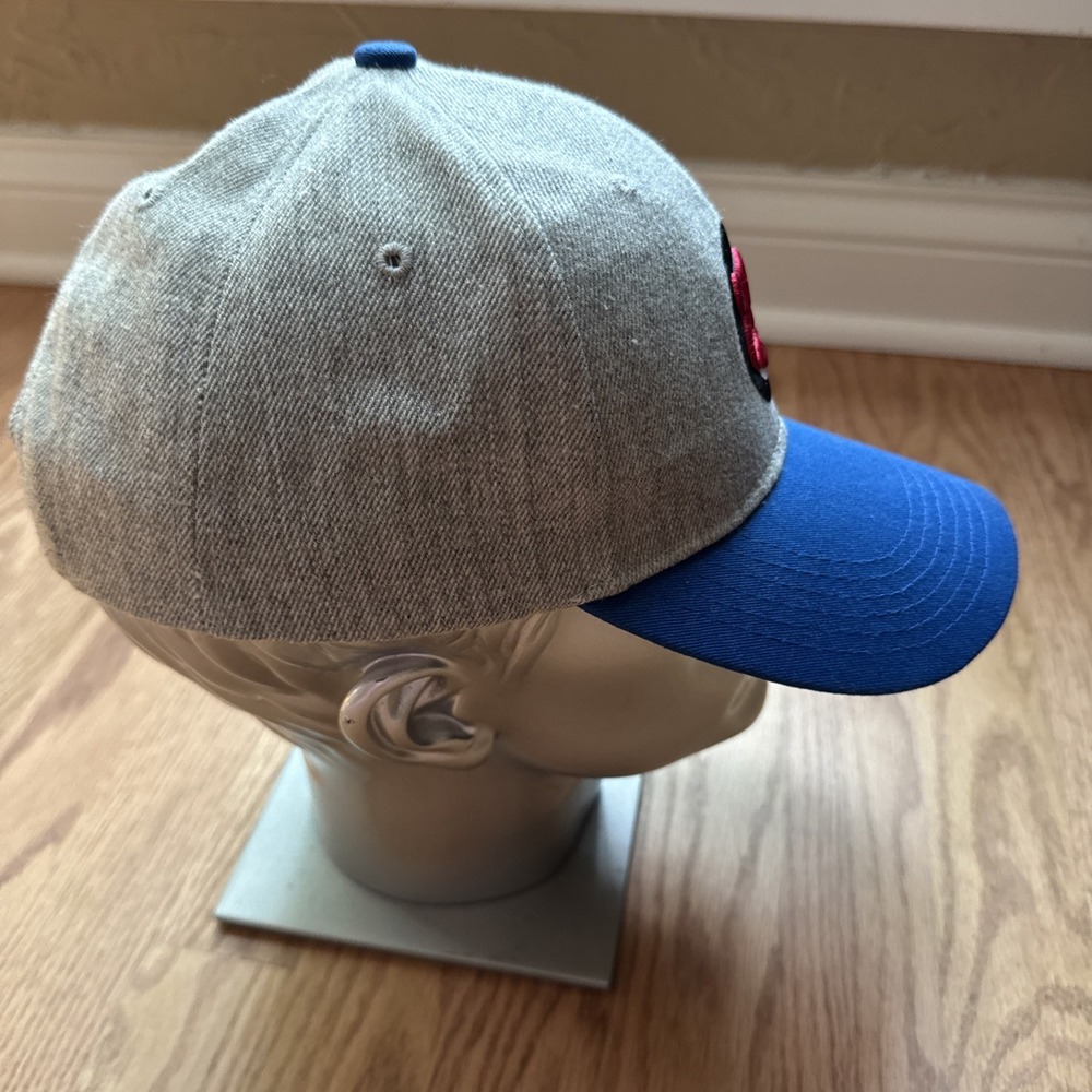 Chicago Cubs Hat Cap Baseball MLB Wool Blend Adjustable Gray Melonwear Vintage - Picture 5 of 7